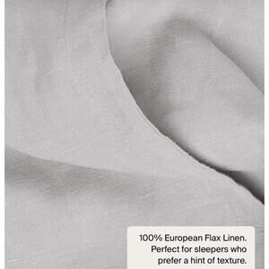 Parachute Grey 100% Linen Pillow Cases (2) King Size NEW